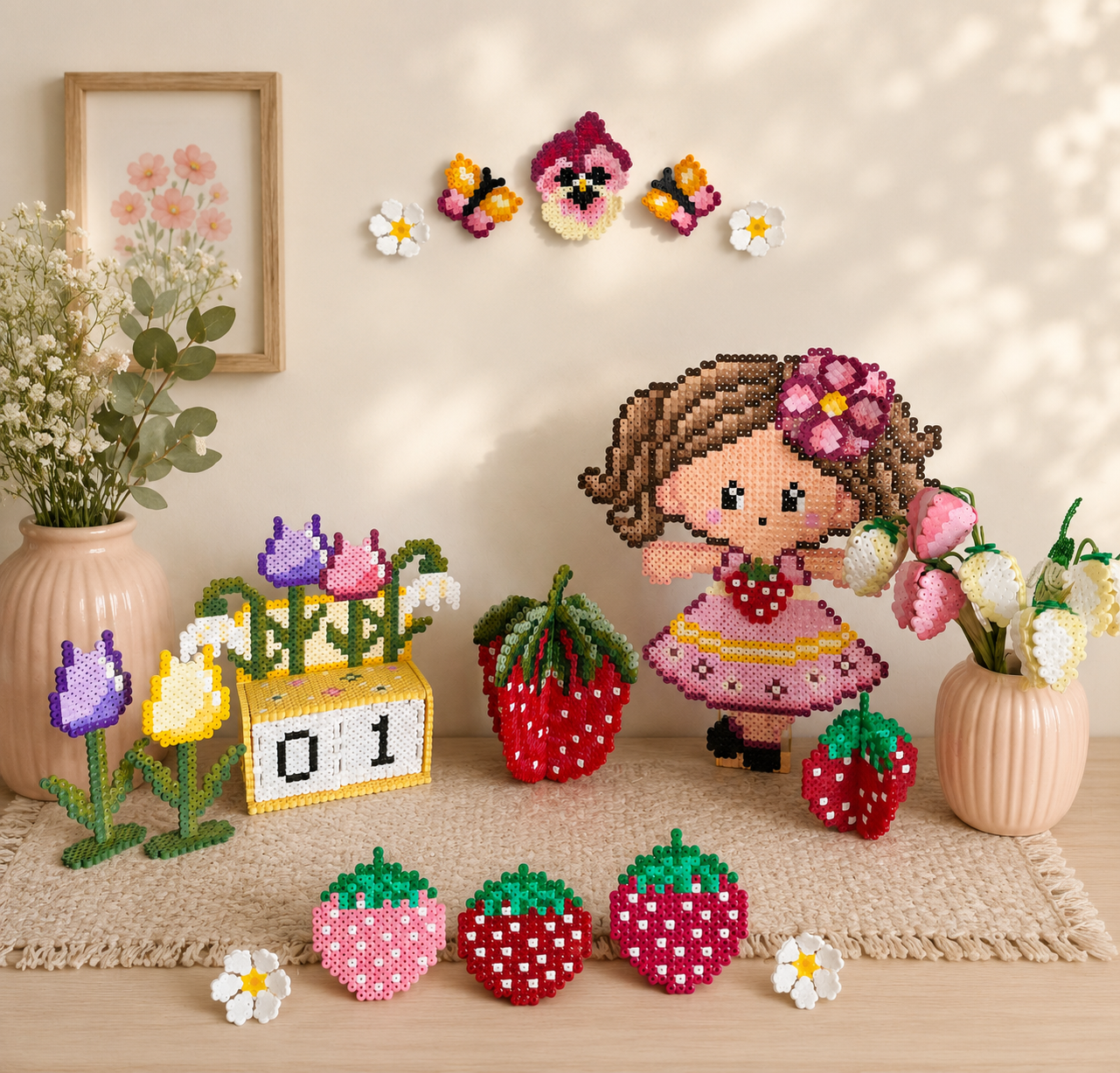Jordbærpigen Julia med jordbær