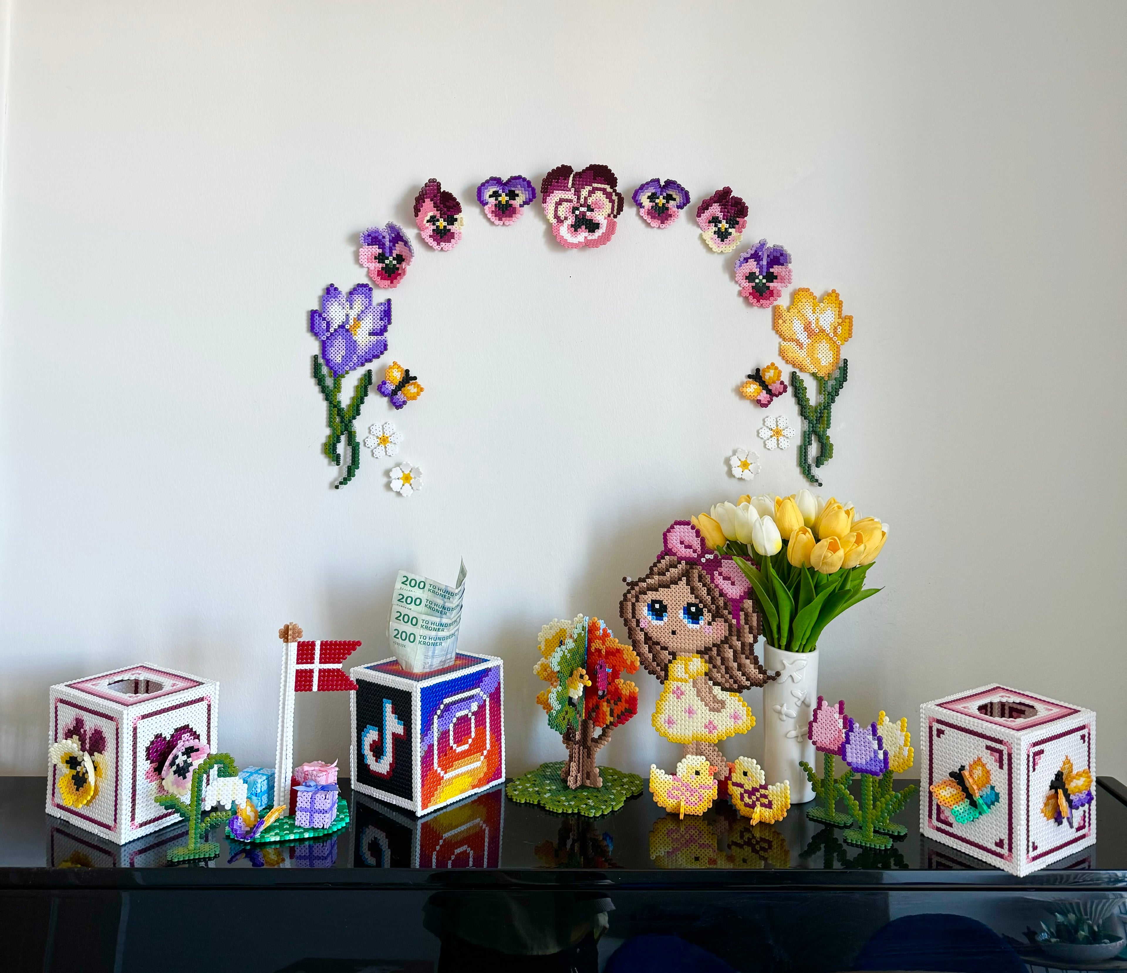 3D blomsterboks