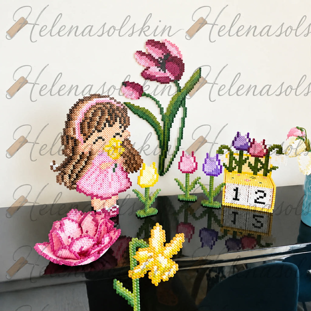 Forår og blomsterperlerier