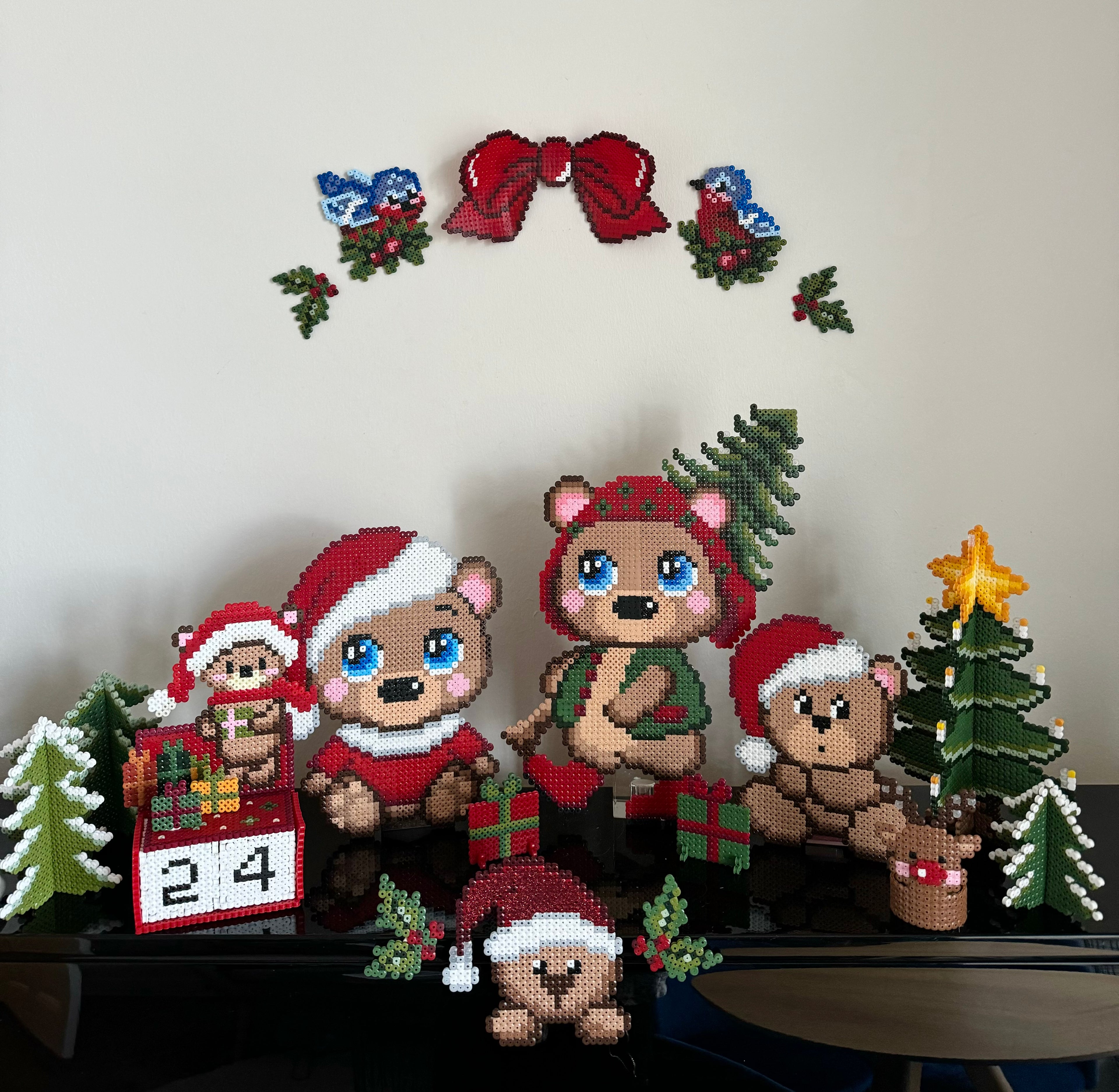 Nedtællings kalender til jul med bamse