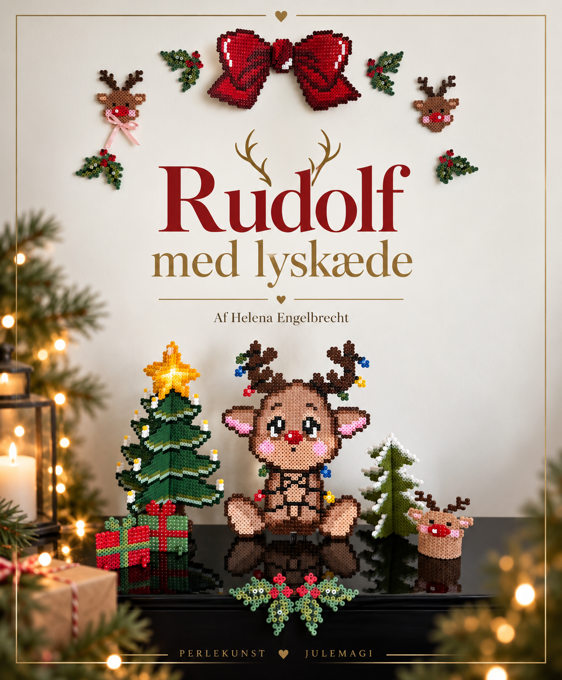 Rudolf med lyskæde NYHED