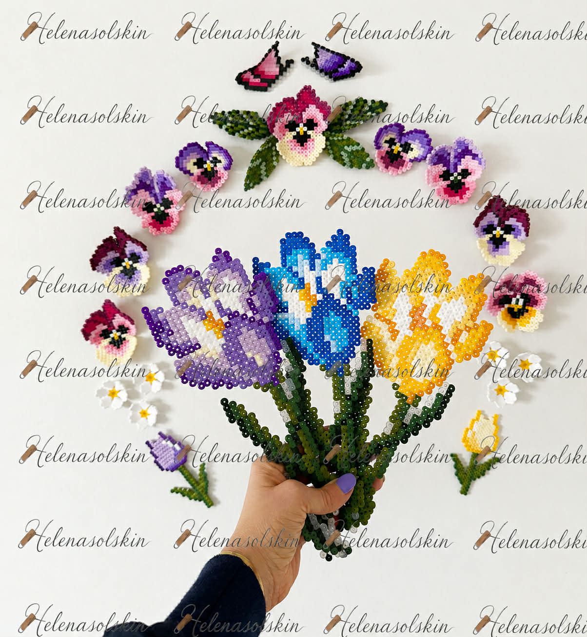 Forår og blomsterperlerier