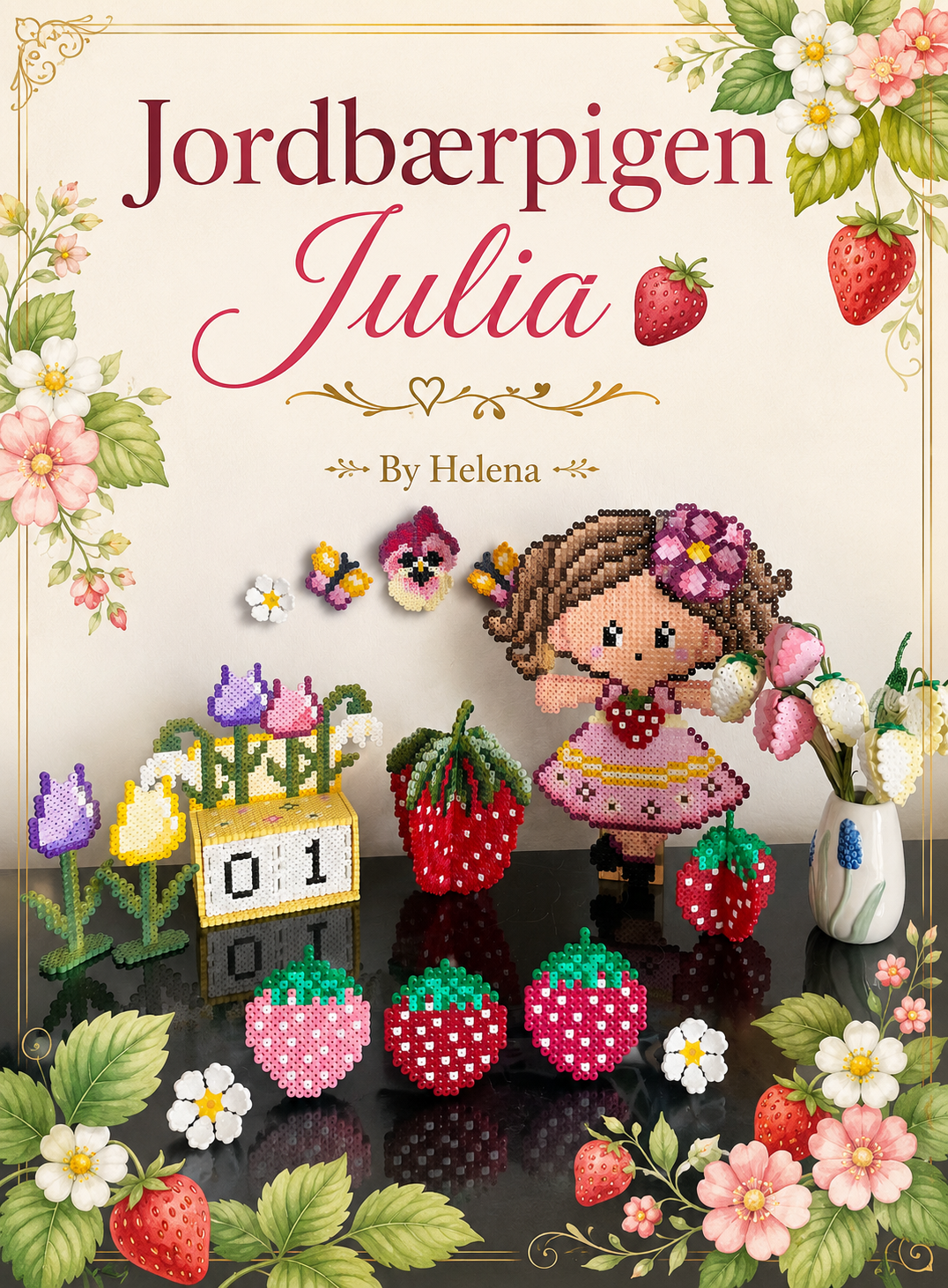 Jordbærpigen Julia med jordbær