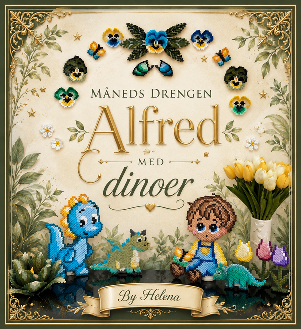 Måneds drengen Alfred med dinoer