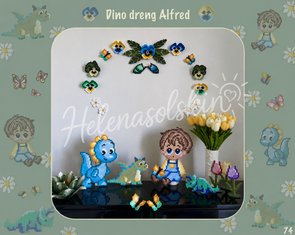 Måneds drengen Alfred med dinoer