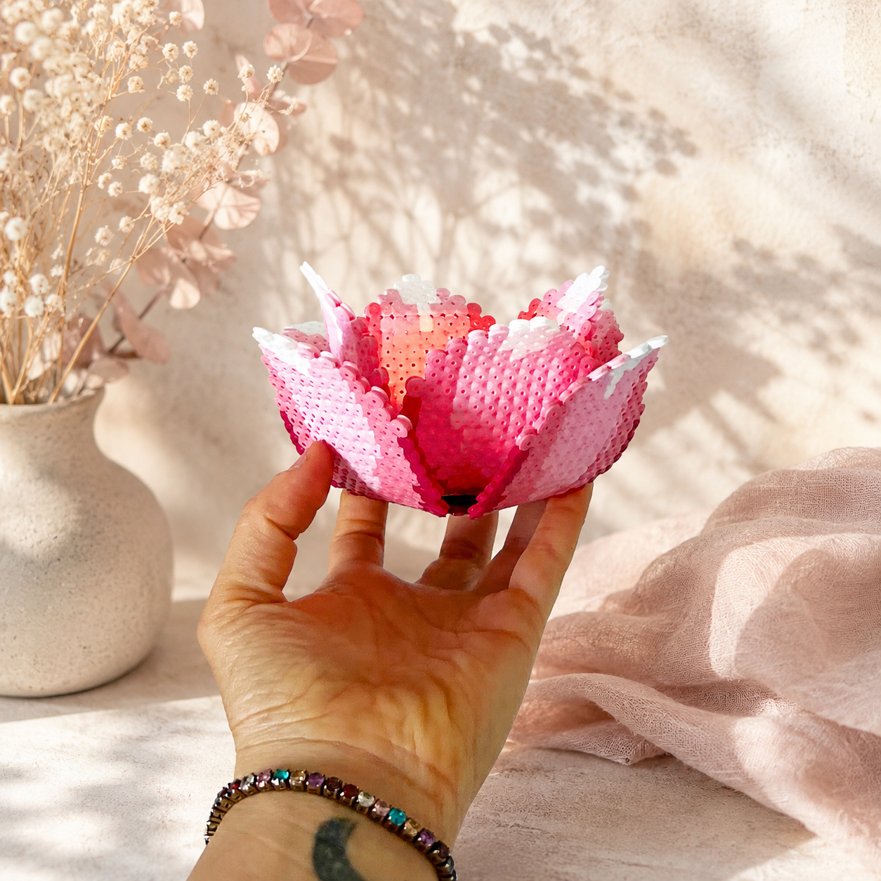 3D Lotus lysestage mellem