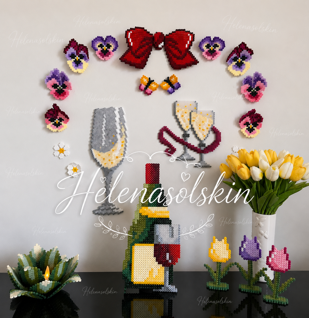 Vinflaske med rødvinsglas