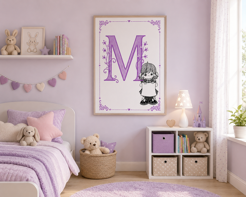 Bogstavsplakat M