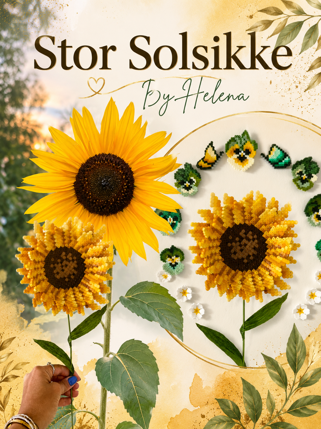 3D stor solsikke