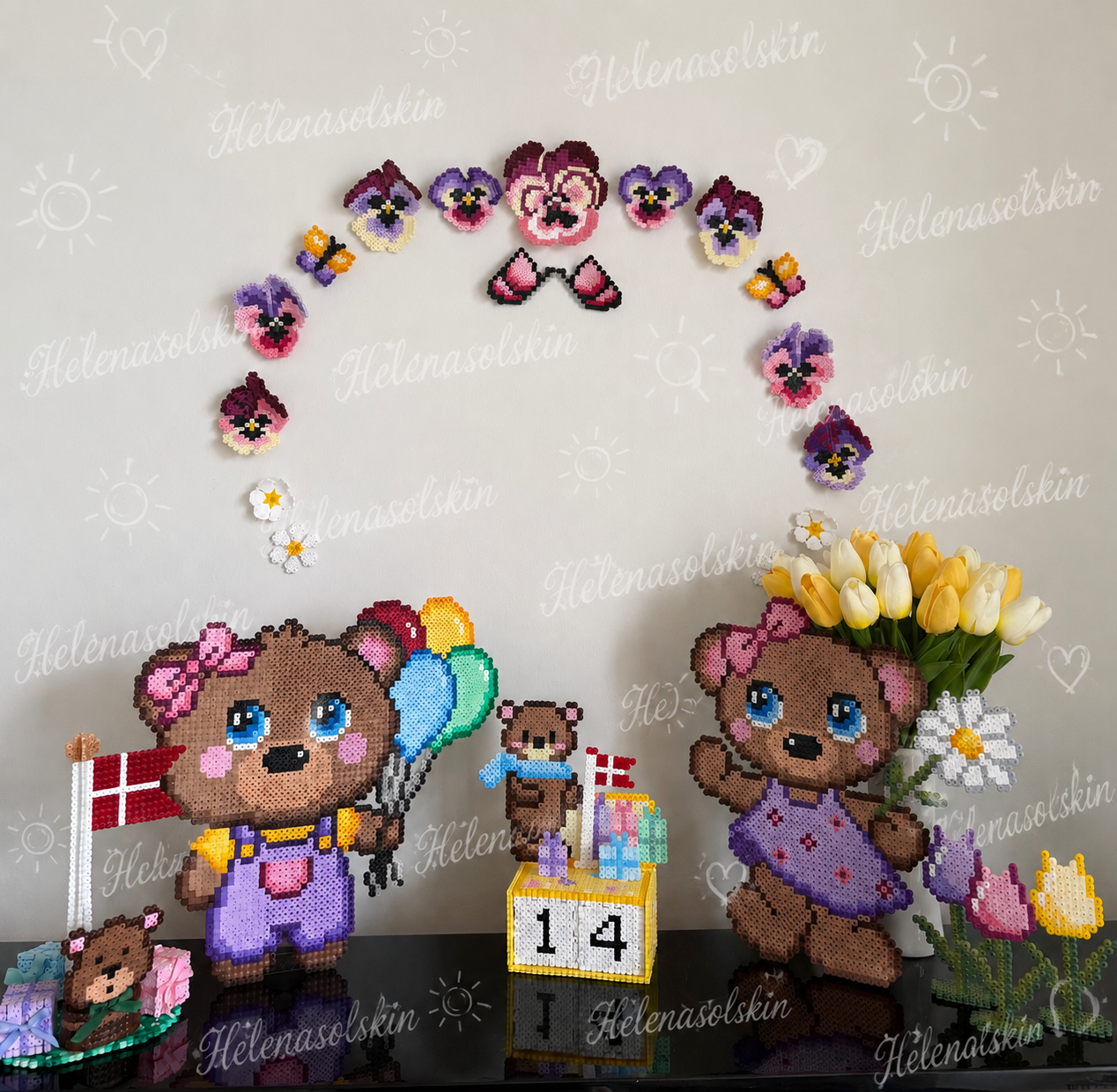 Nedtællings Kalender til fødselsdag med bamse