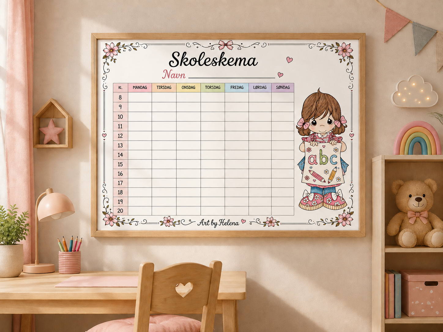 Gratis skoleskema print selv