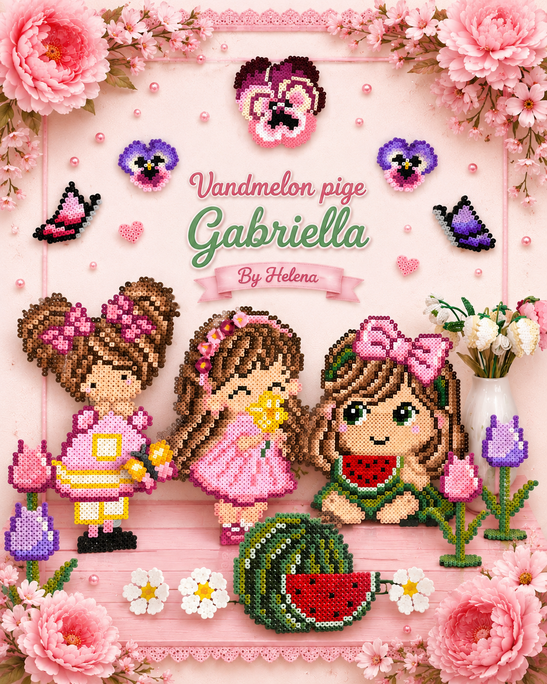 Vandmelonpigen Gabriella med vandmelon