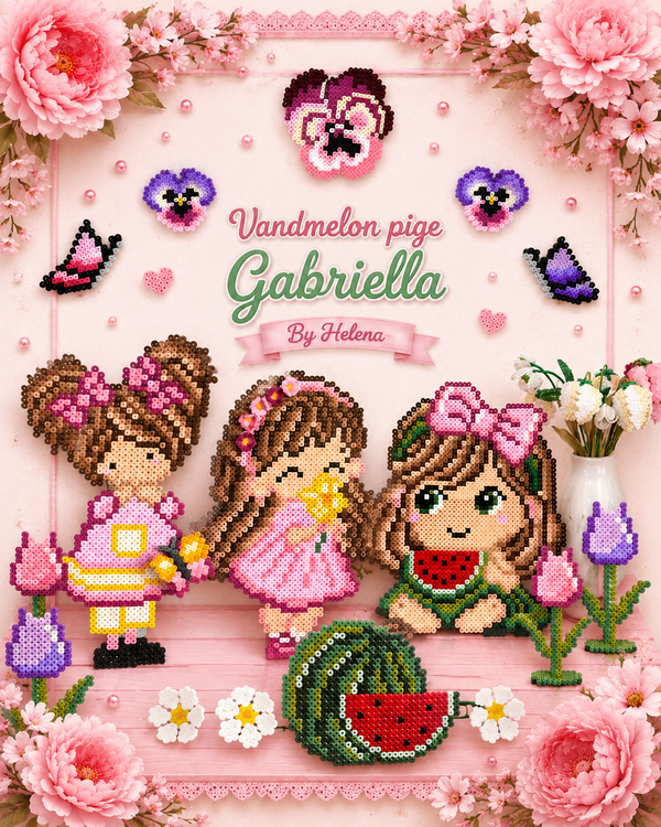 Vandmelonpigen Gabriella med vandmelon