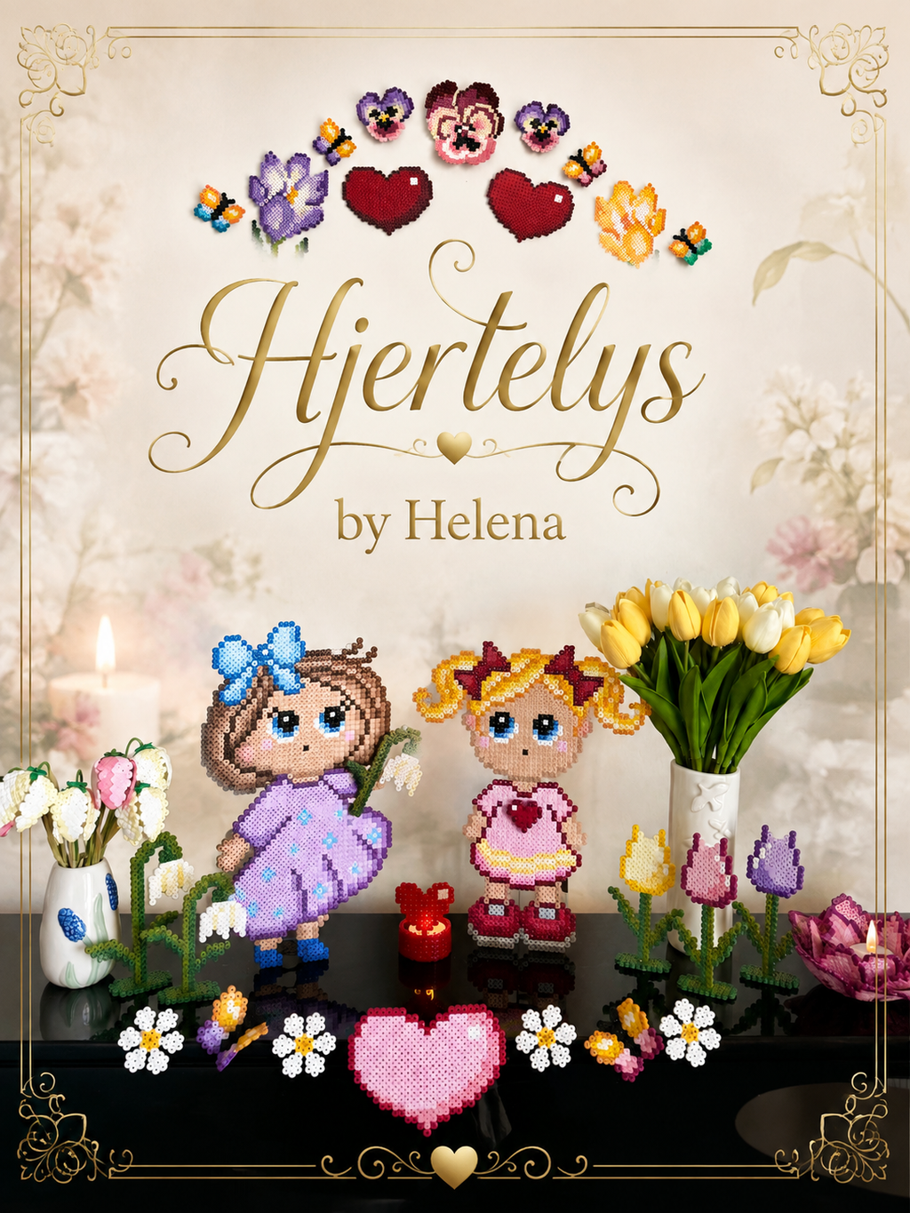 Hjertelys og hjerteservietring