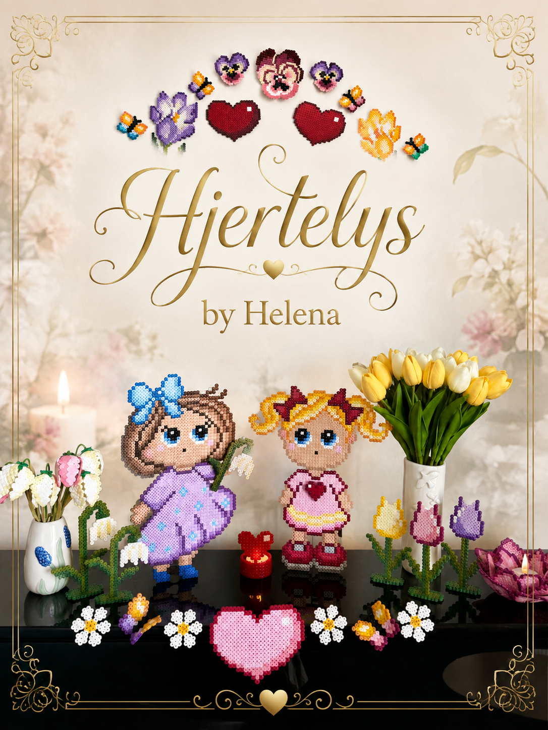 Hjertelys og hjerteservietring