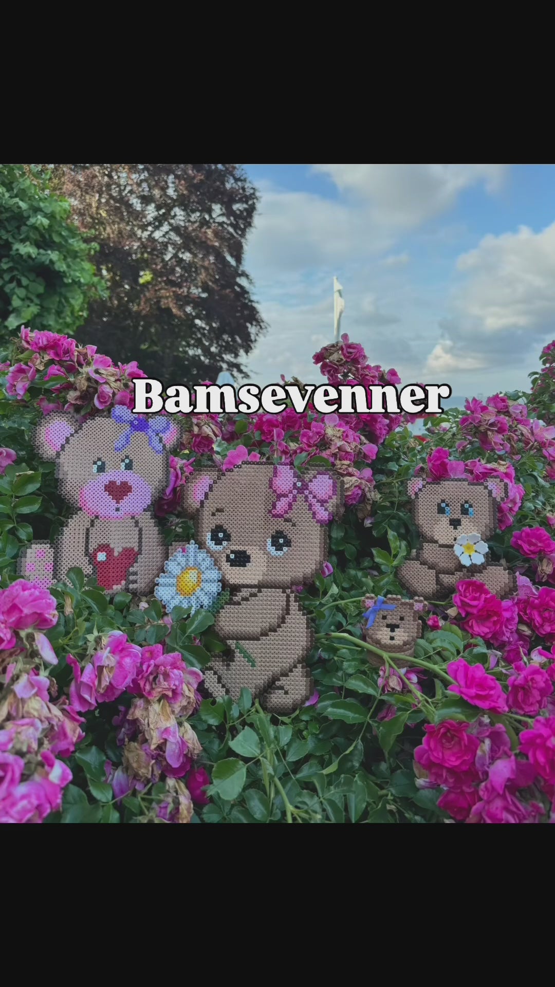 Bamsen Bruna med blomst