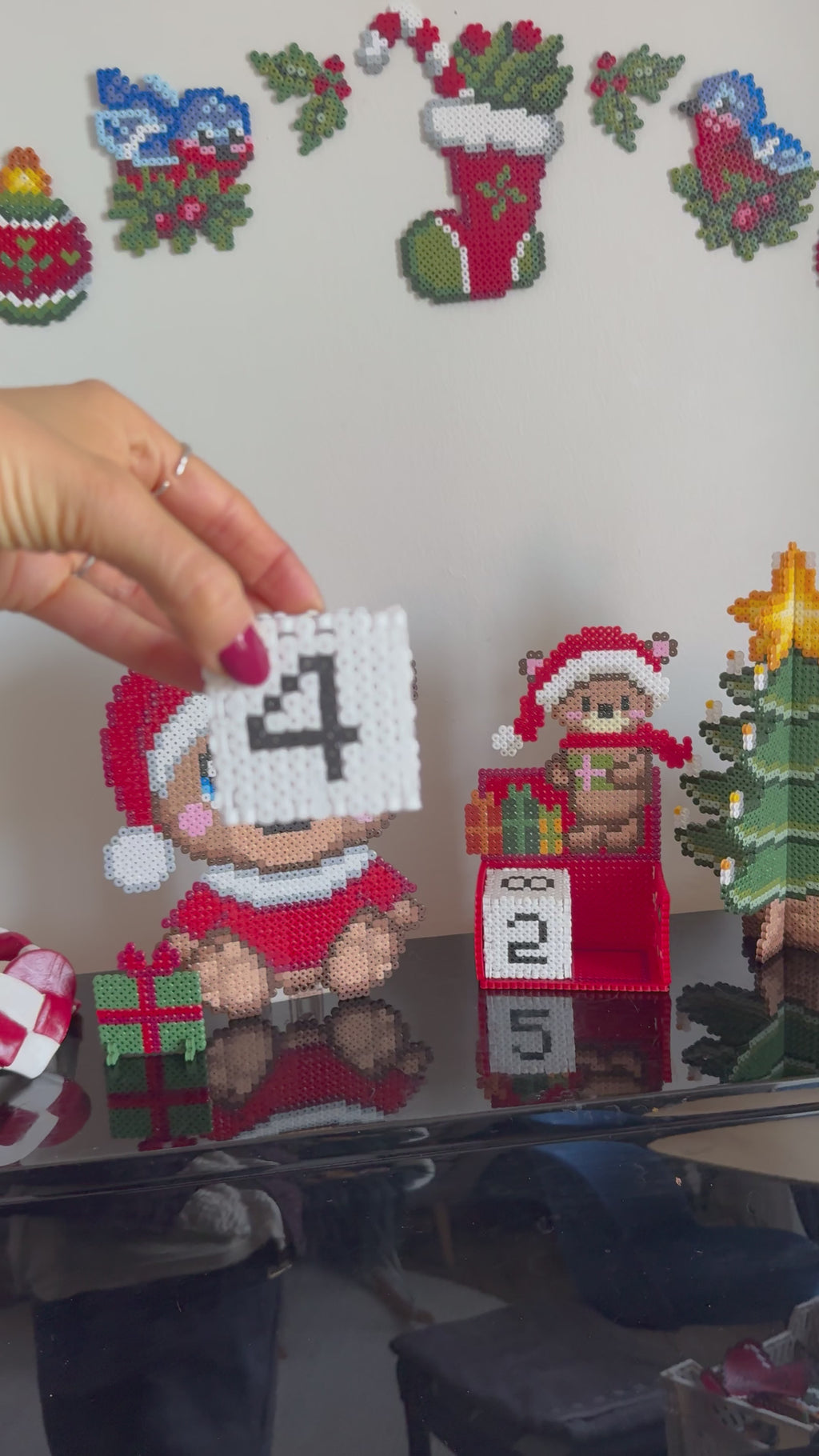 Nedtællings kalender til jul med bamse