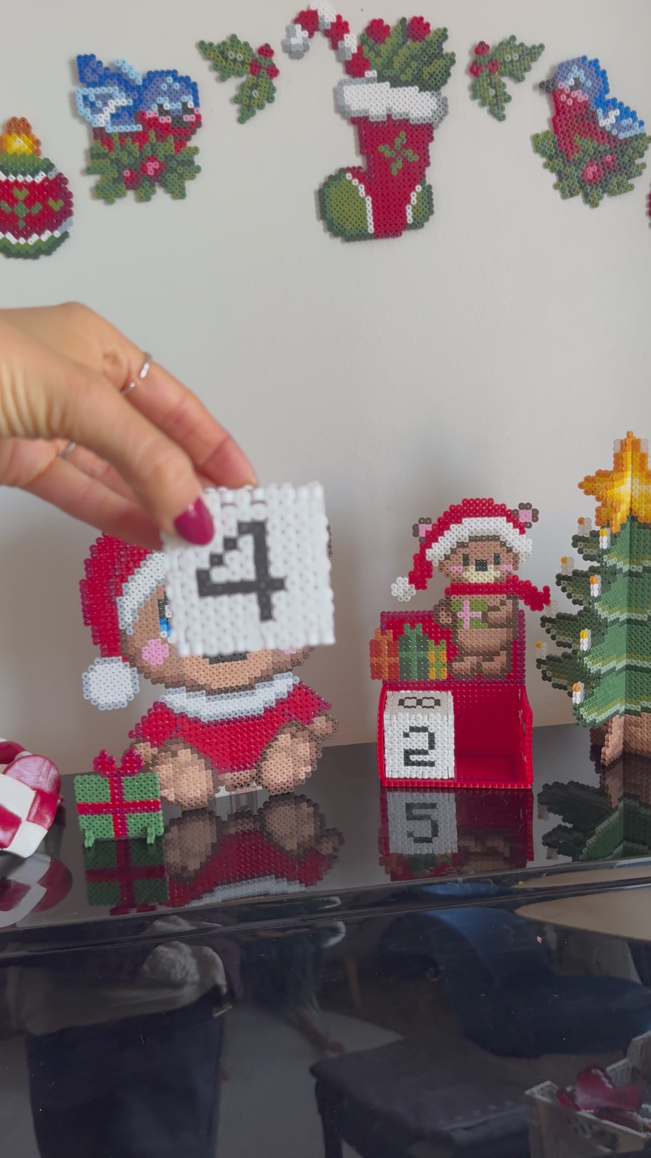 Nedtællings kalender til jul med bamse