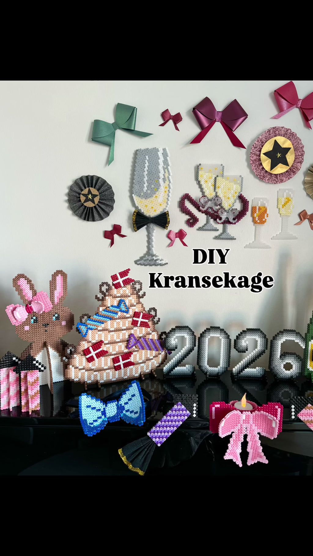 3D kransekage med pynt