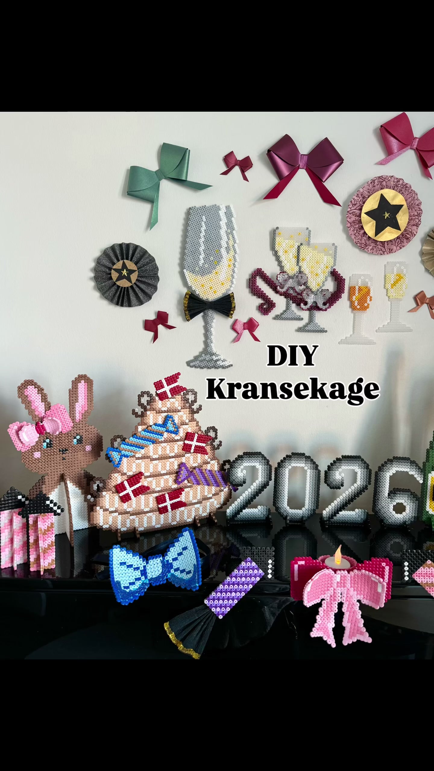 3D kransekage med pynt